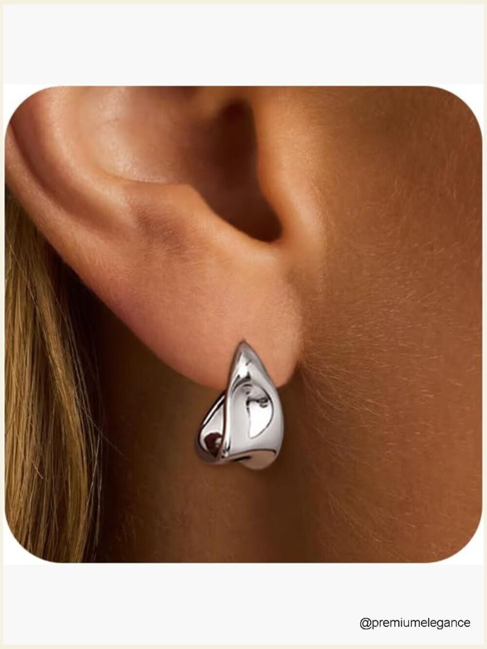 Chunky Gold Stud Earrings Hypoallergenic Statement Trendy Fashion Jewelry Gifts